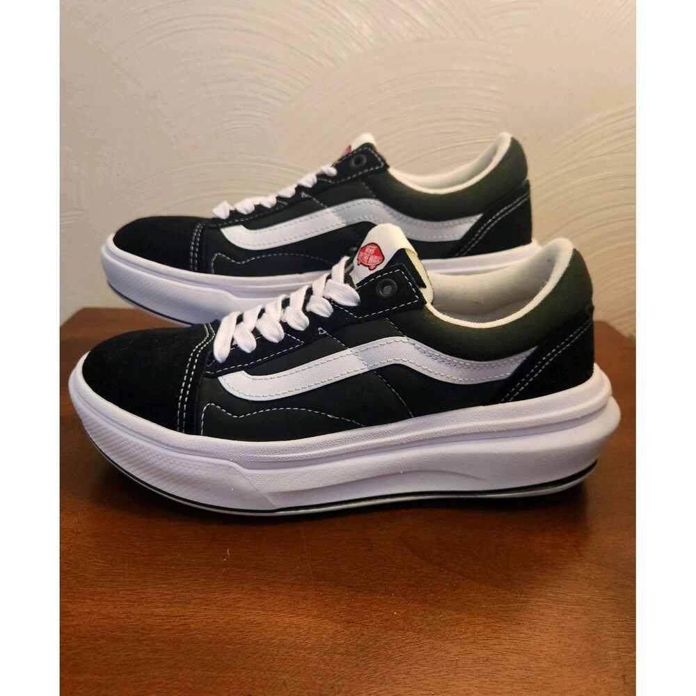 Vans Old Skool  Black/White Sneakers Platform W Size 9 Shoes 721356 Seldom Worn
